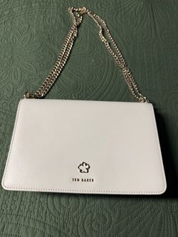 Ted Baker White Chain Shoulder Clutch Bag
