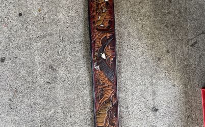 Tooled Leather Belt