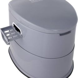 305]VEVOR Portable Toilet for Camping, Porta Potty with 1.3 Gal Detachable Inner Bucket & Removable Paper Holder, Commode with Dual Lids, Travel Toile