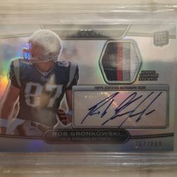 Rob Gronkowski Topps Platinum Rookie Autograph Card 