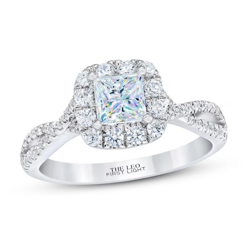 LEO First Light princess-cut diamond ring