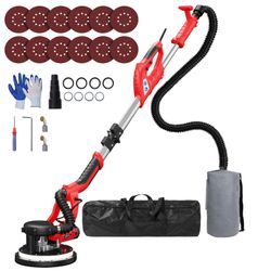 IMQUALI 8-Amp Drywall Sander with Dust Vacuum System