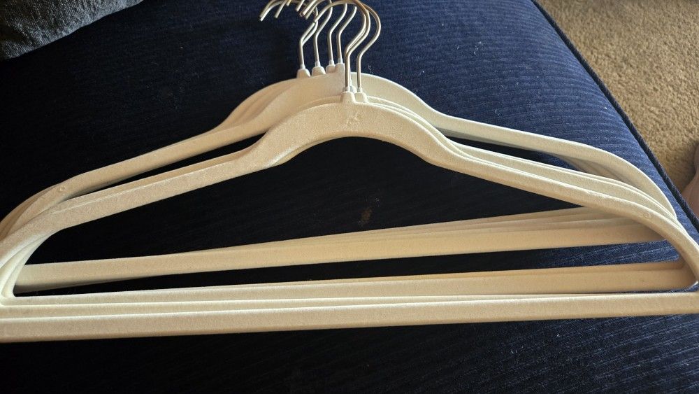 IKEA White Velvet Hangers 