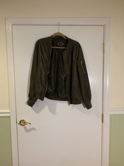 Green Bomber jacket