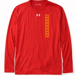 Under Armour Red Long Sleeve Shirt (Size XXL) – HeatGear