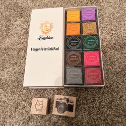 Lsushine craft ink pad and stamps 