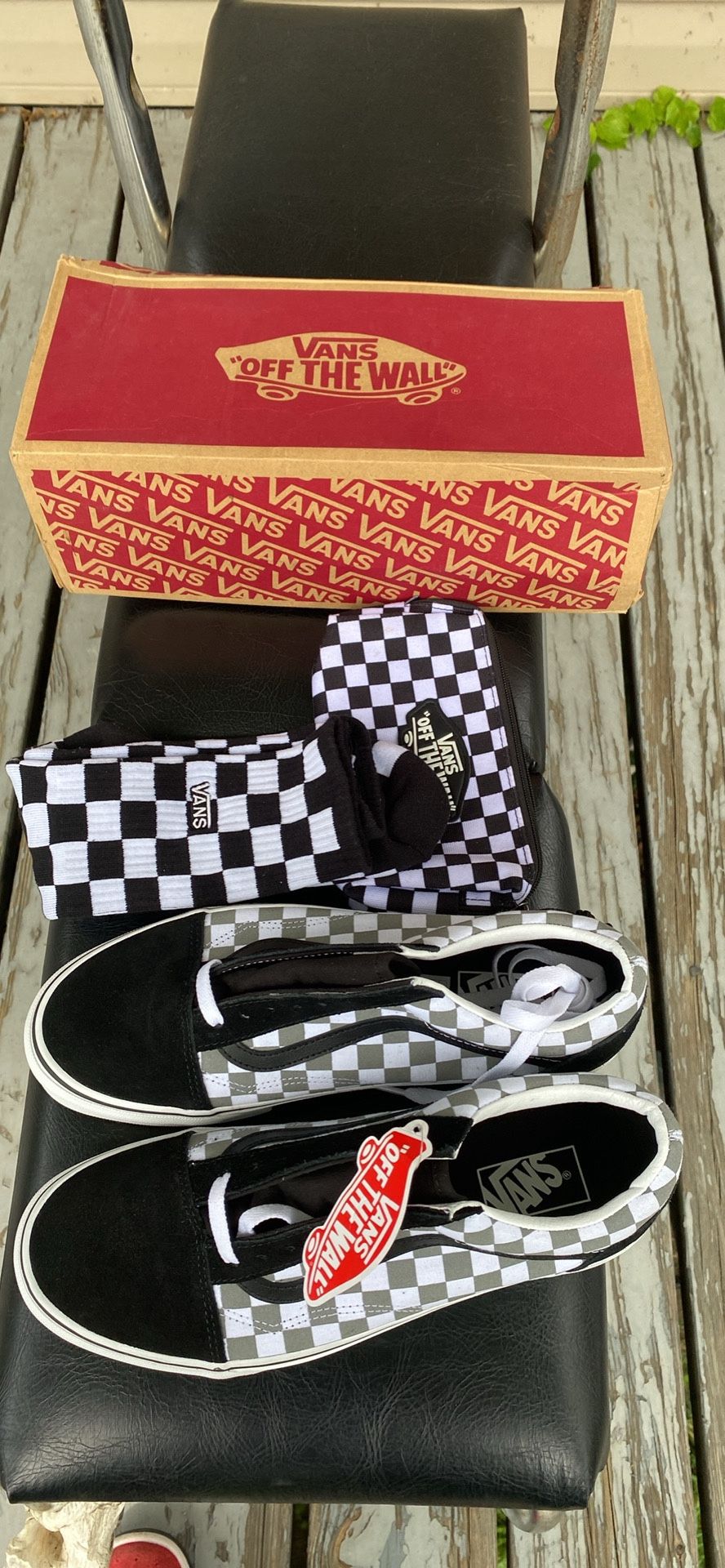 Vans checkerboard Shoes Socks And Bag