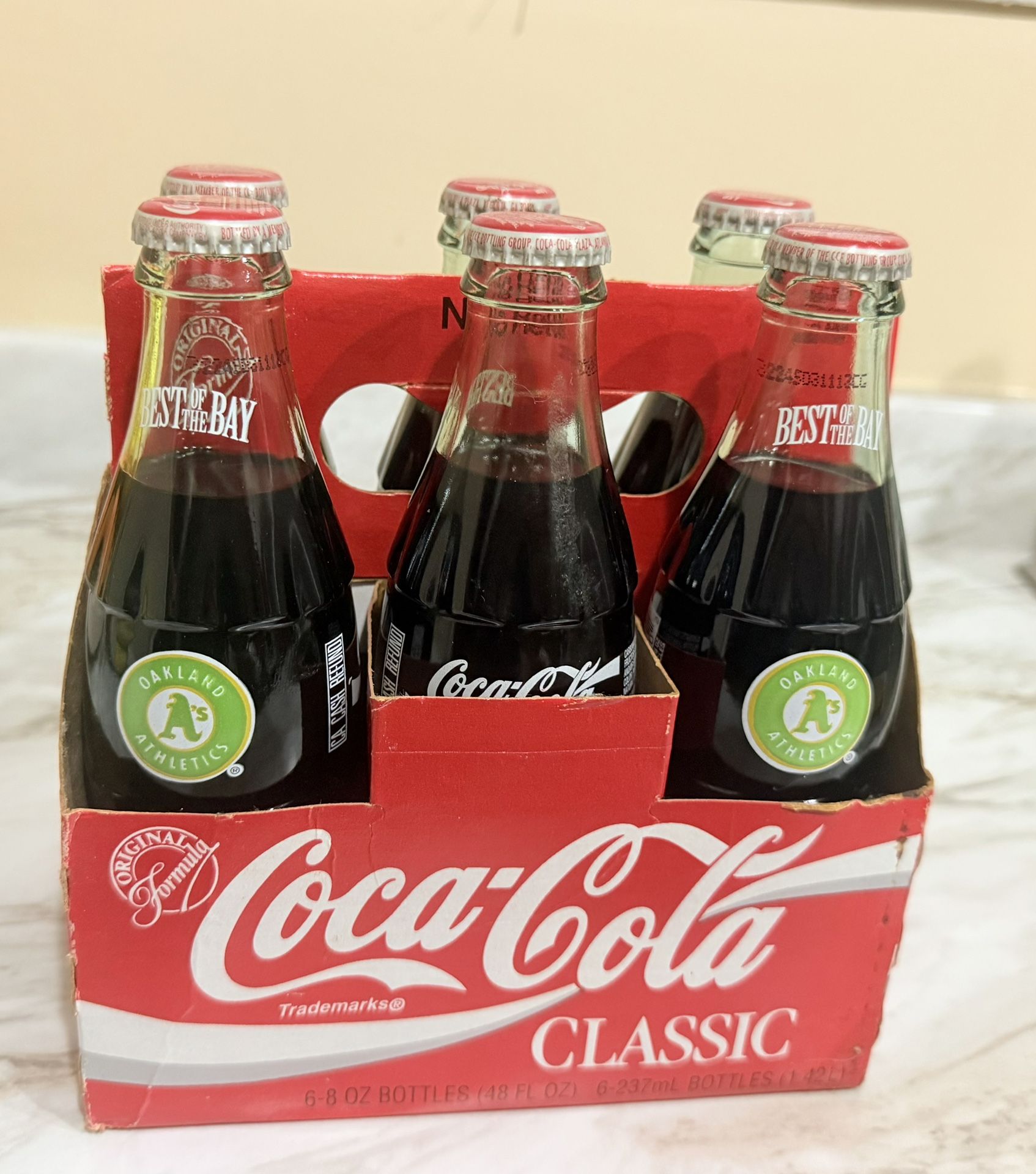 Vintage 1990s Coca-Cola Oakland A’s 6-Pack – Full & Unopened!