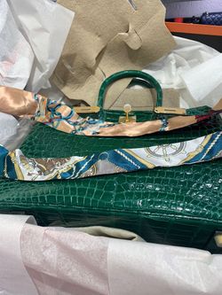 Green crocodile Bag Top Quality