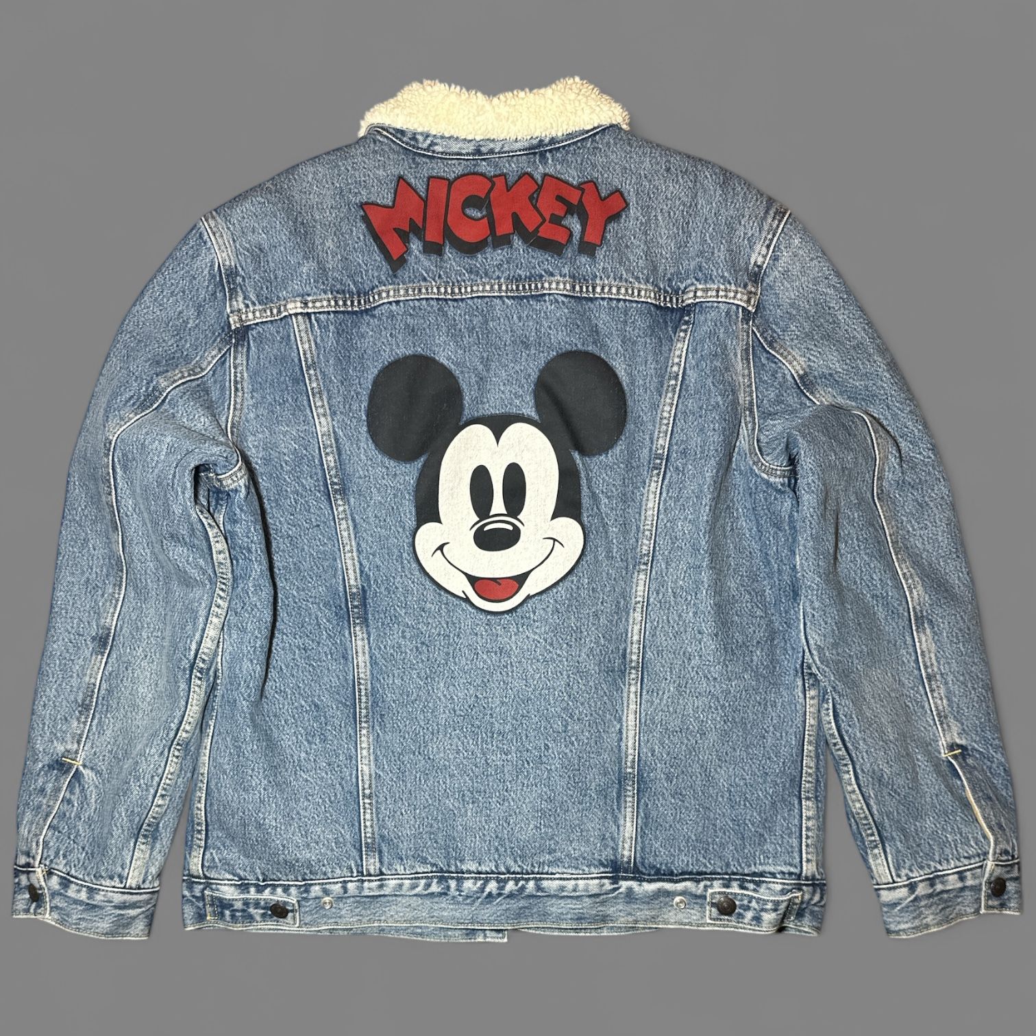 Levis x Disney Mickey Mouse sherpa jean jacket