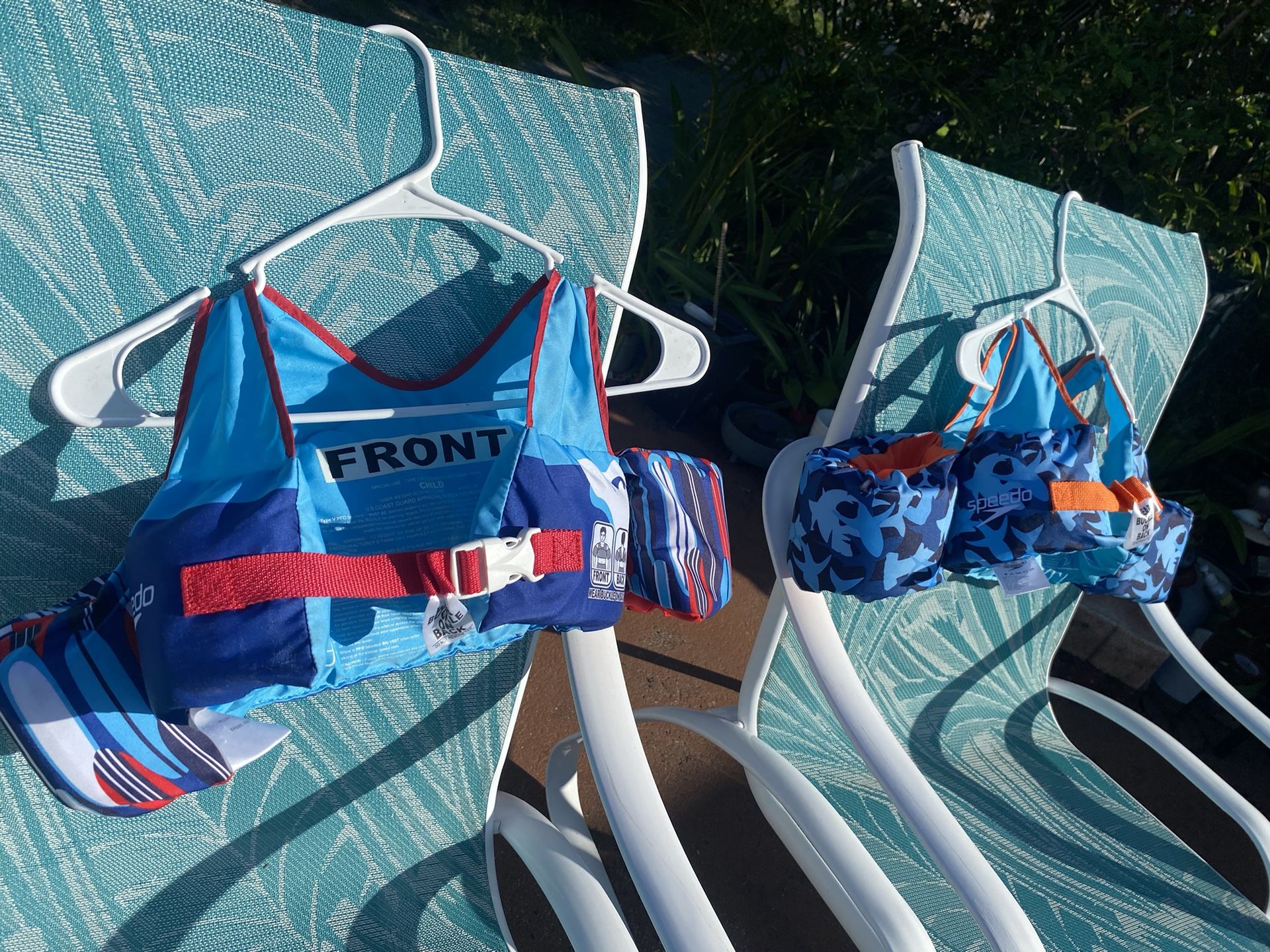 2 Speedo Splash Jammer Life Jacket Vest Tap