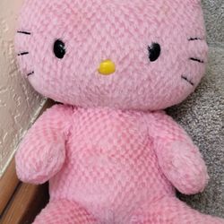 Vintage Build A Bear Hello Kitty Pink Waffle Plush 2011 NO BOW