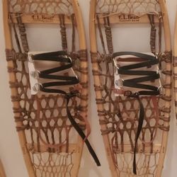 LL Bean Wooden snowshoes 