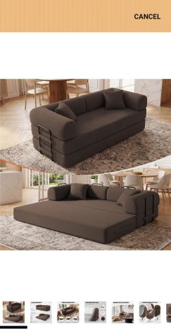 Brown couch new never used just open box