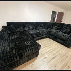 Brand New Super Plush Comfy Custom Corduroy Sectional 