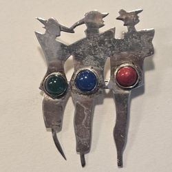 Vintage Mexico 925 Sterling Silver Pin
