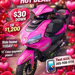 Scooters For Sale $30 Down / 20% Off Cash Price 