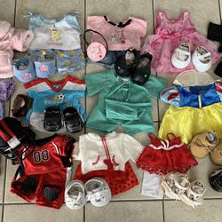 Build A Bear Clothes, Shoes & Accessories Lot