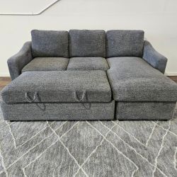 Reversible Chaise Pull out Sleeper Sectional - FREE DELIVERY