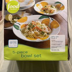 Food Network 5-Piece Lemon Bowl Set – NEW in Box