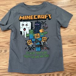 Minecraft Boys Halloween Shirt Size Medium 8