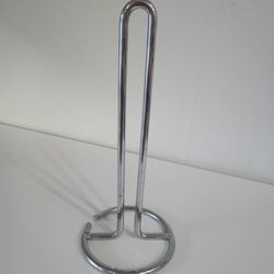 Chrome Paper Towel Holder Countertop Kitchen Organizer with Durable Steel Base