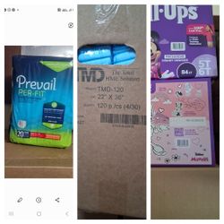 Ules Azules $20 la Caja Pull-ups 5T6T  Para Nin̈a $30 Caja 