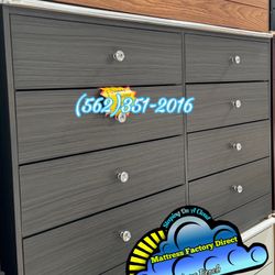 Eight Drawer Grey Compressed With Diamond Knobs New Cajonera Comoda 