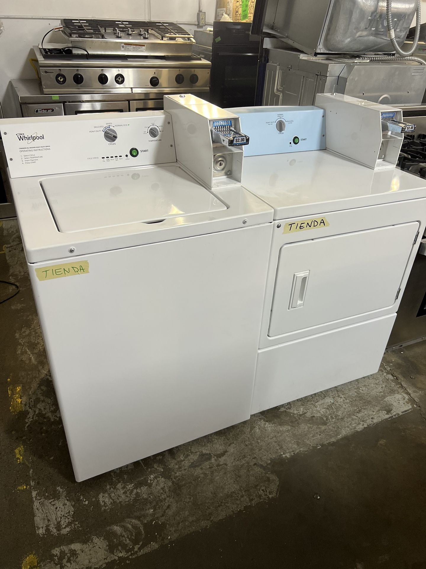 Whirlpool Washer And Gas Dryer 27” Coin Operating