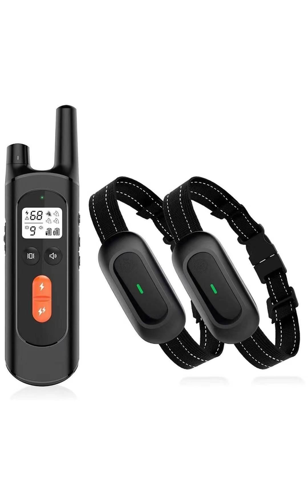 Dog Training Collar - 2 Receiver Rechargeable Collars for Dogs with Remote, 3 Training Modes, Beep, Vibration and Shock, Waterproof Training Collar