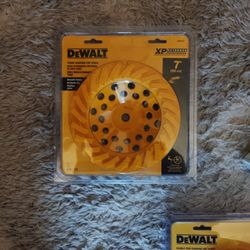 DeWalt  7" 180cm  Double Row Diamond Cup Wheel/ 7" 180cm  Turbo Diamond Cup Wheel