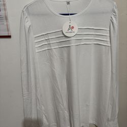 White Long sleeve Xl