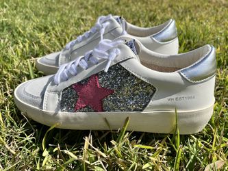 VINTAGE HAVANA Positivity 4 CLASSIC Low Top GLITTER Sneakers WOMEN'S Size 11 US