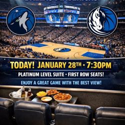 DALLAS MAVS VS TIMBERWOLVES SUITE TONIGHT 