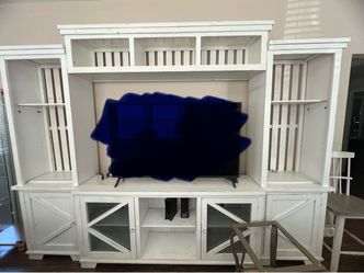 White oak entertainment center