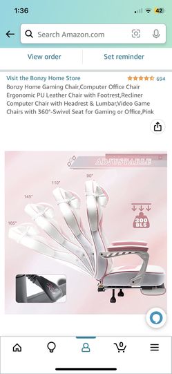 Bonzy home gaming chair pink new arrivals
