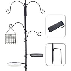 NEW 75.6" Height Bird Feeding Station Multi Feeder Hanging Kit with Suet Cage and Bird Bath