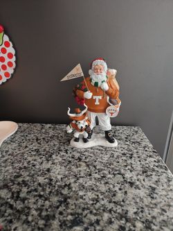 Vintage Danbury Mint Texas Santa University Of Texas Longhorns Figurine