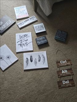 MOTIVATIONAL wall decor
