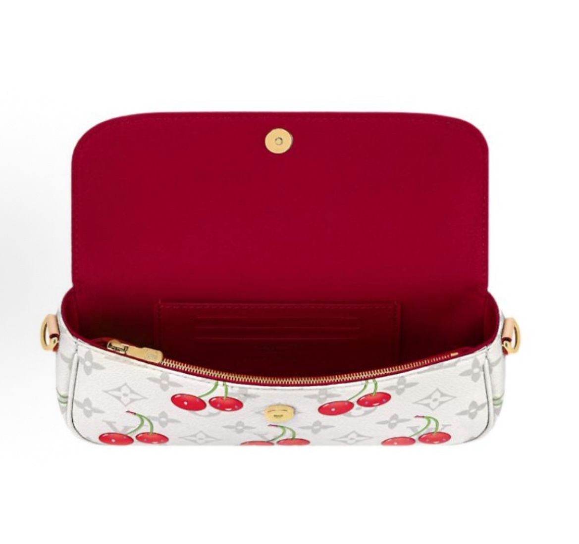 LOUIS VUITTON x Takashi Murakami Takashi Murakami Co-branded Wallet On Chain lvy Cherry Series Hardware Accessories Monogram Cherry Canvas (p419)75