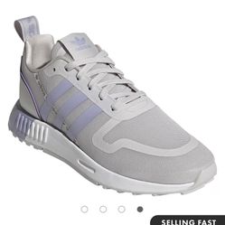 adidas Originals Multix sneakers in gray with lilac details
