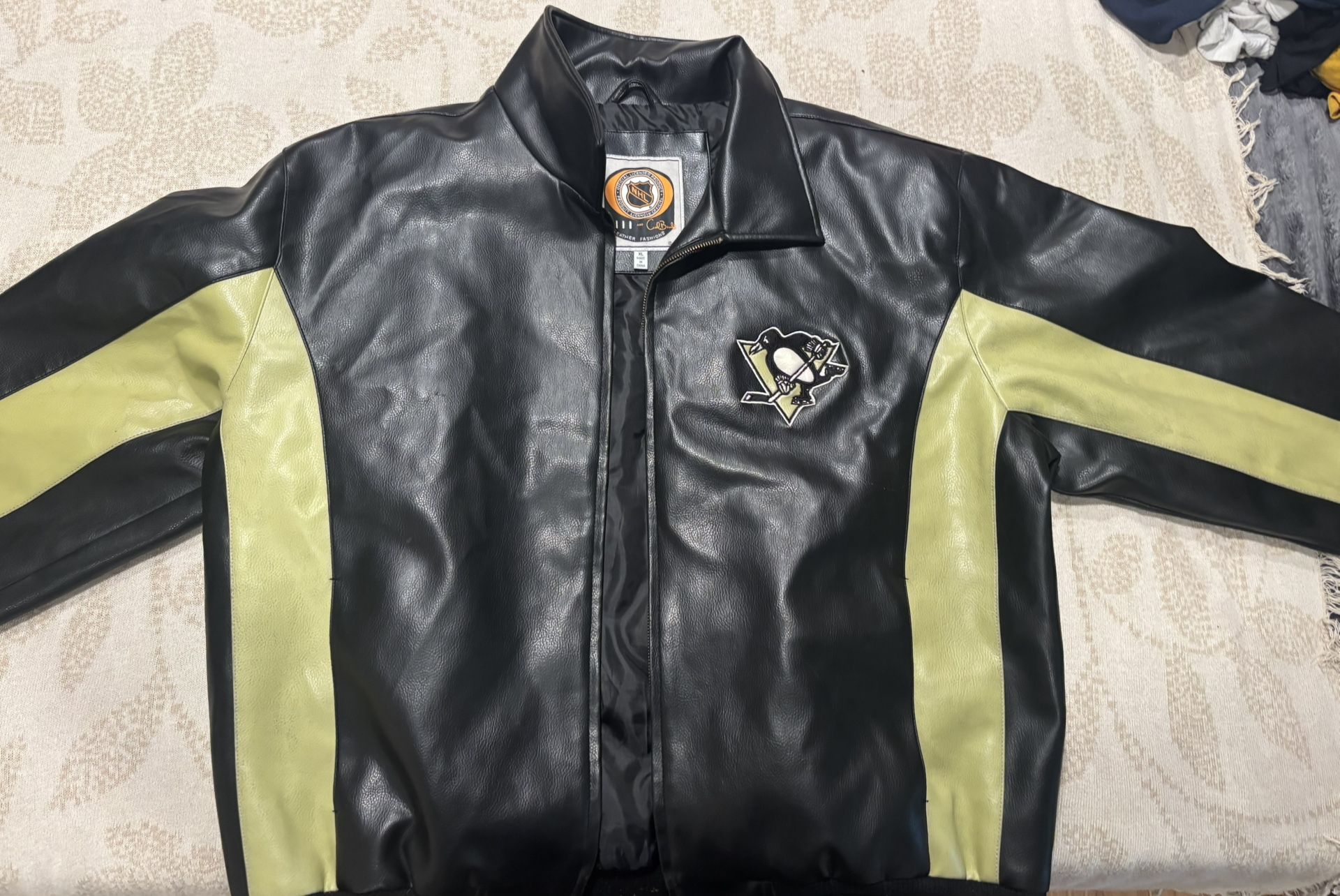 Pittsburgh Penguins Leather Jacket