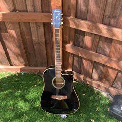 Acoustic Guitar And Hard Shell Case