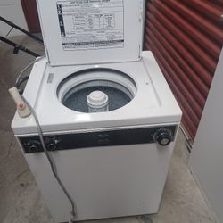 Whirlpool, 24 inch portable, apartment size top loading wash machine works.Good 30 day, warranty.\nFree delivery