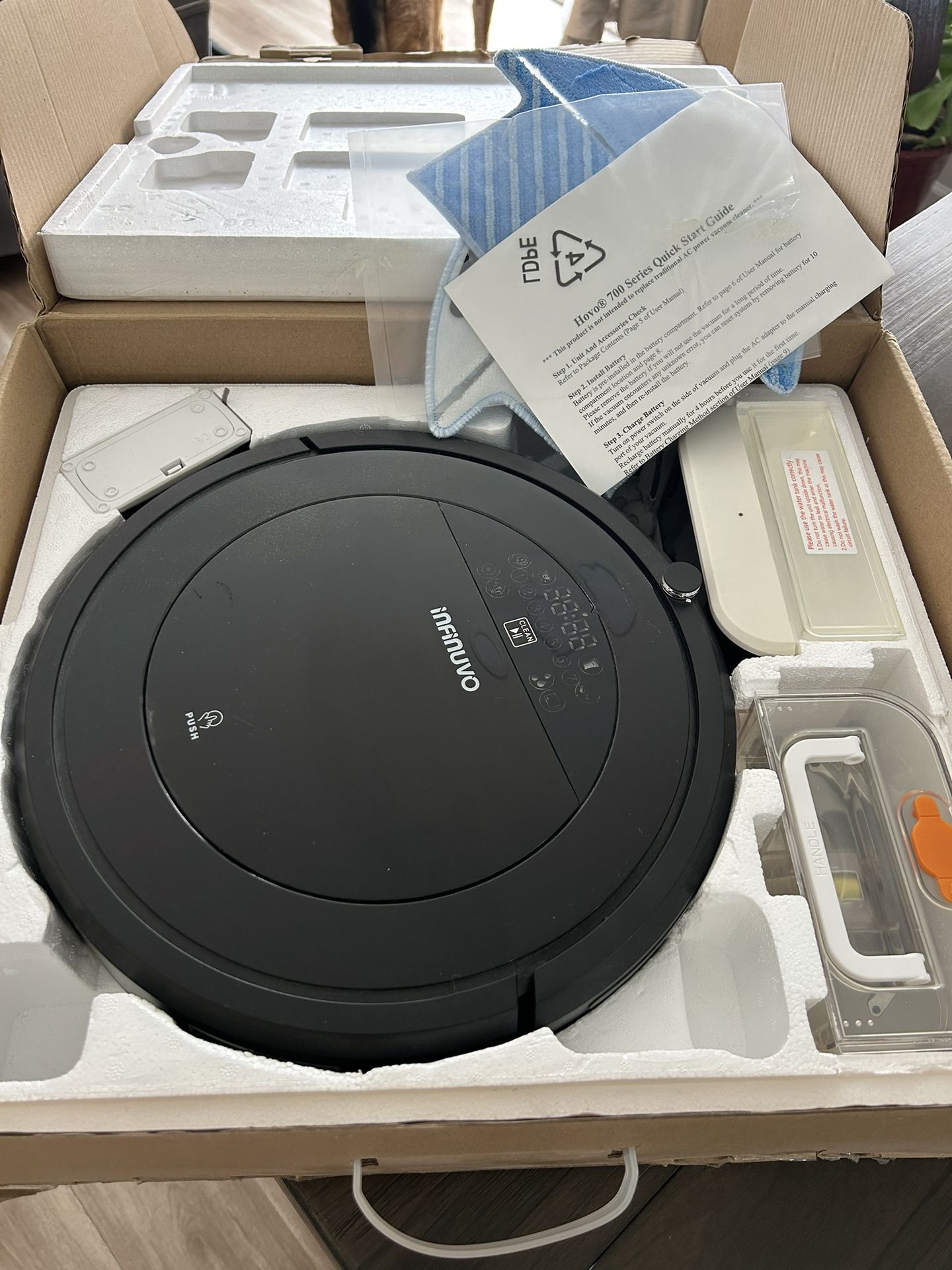 Infinuvo Robotic Vacuum Cleaner Used Once, Like New Pick Up In Lemon Grove