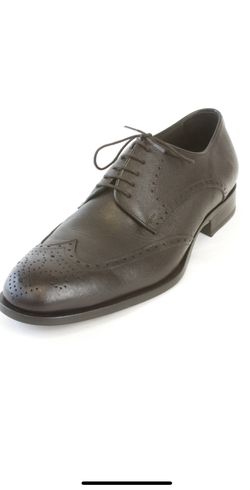 J.LINDEBERG Men's Brogue 5 Saffiano Leather Shoes Sz 11