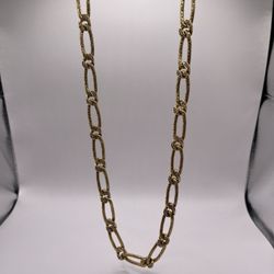 18kt Gold Figaro Link Style Chain