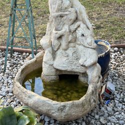 Super Heavy Concrete Outdoor Garden Fountain
