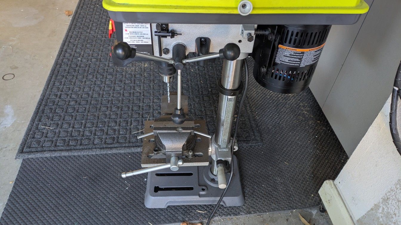 Ryobi Drill press with Exactline Laser and Vise