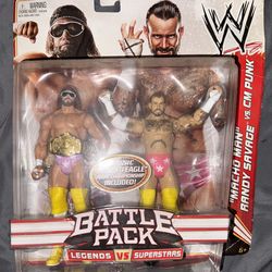 WWE Battle Pack Macho Man Randy Savage Vs CM Punk Legends Vs Superstars NEW
